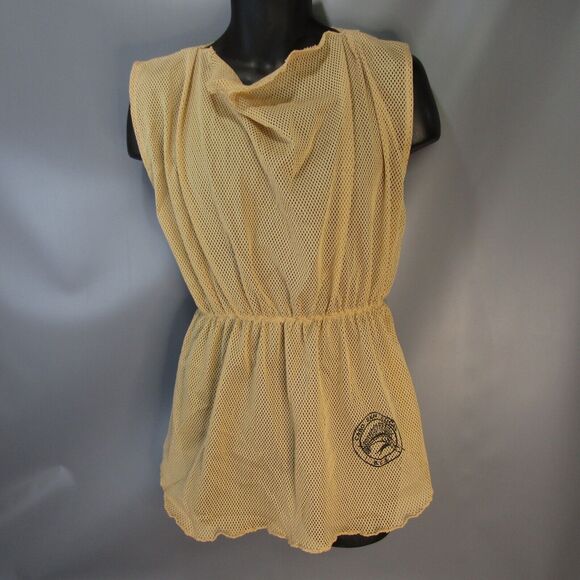 Cabo San Lucas Mesh Swim Cover Up Women's‎ Tan One Size Fits Most Beach Top - Picture 1 of 7